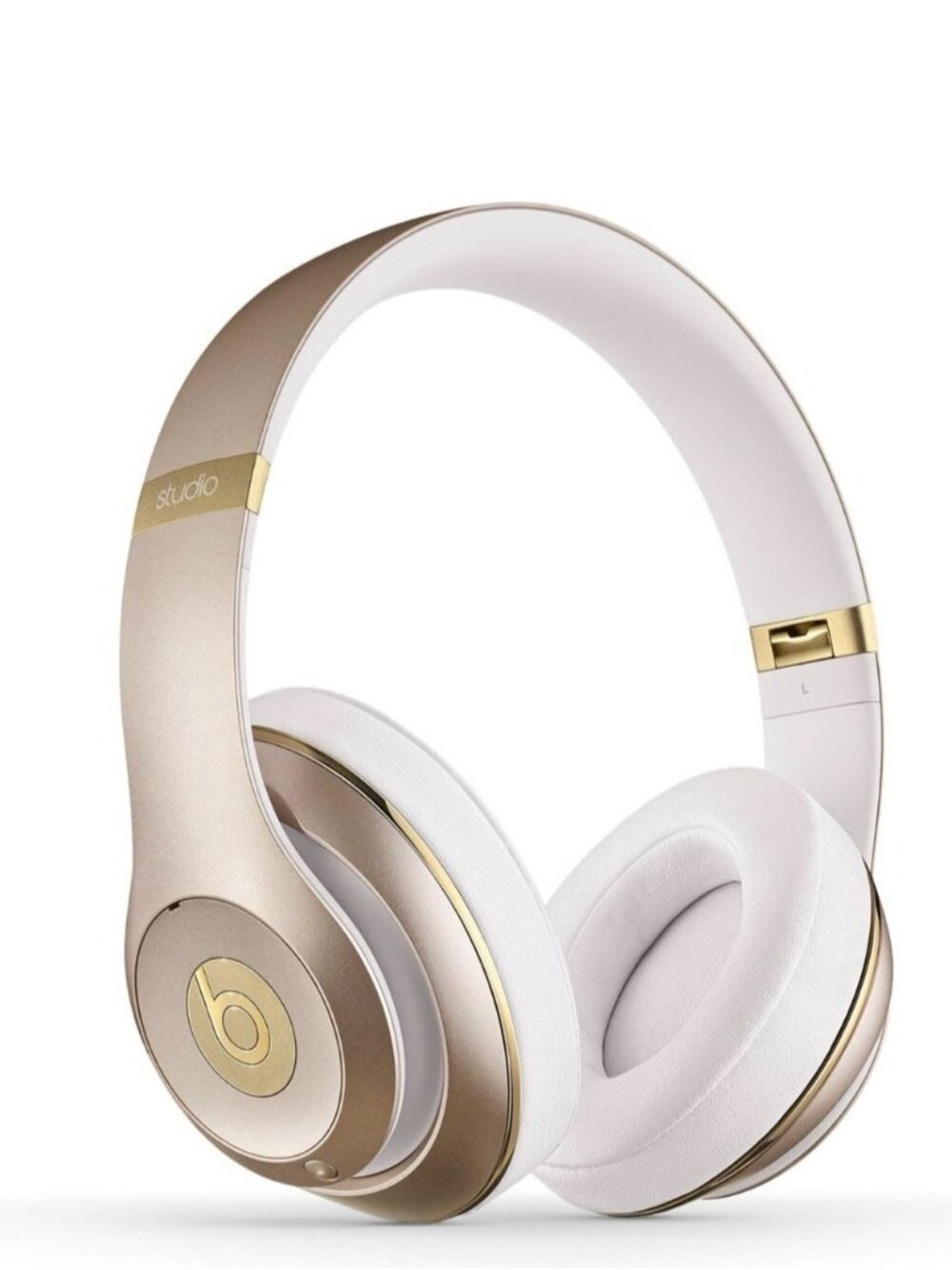 Beats Studio 2 Wireless Apple Gold White leather over ear Headphones bluetooth